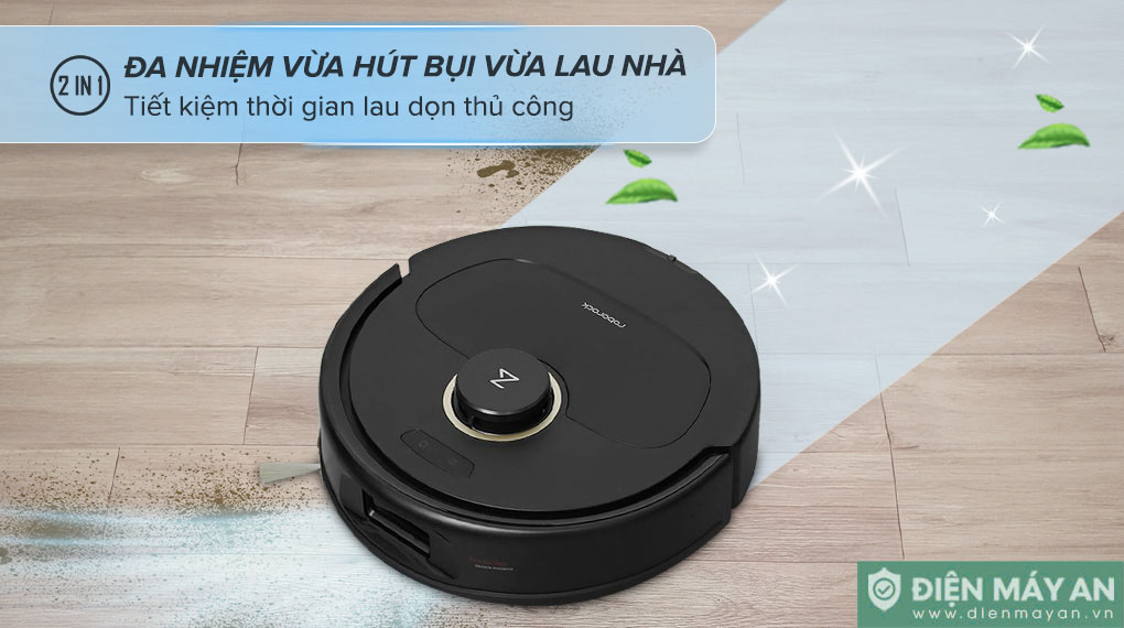 Robot hút bụi lau nhà Roborock Q Revo 5AE màu đen - Bản quốc tế